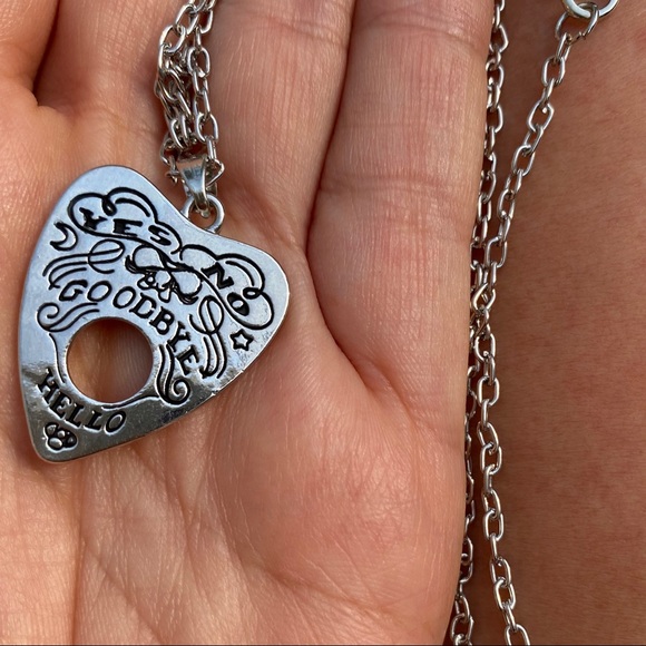 Gothic Silver Statement Necklace - Picture 3 of 3